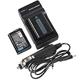 DSTE® 2x NP-FW50 Battery + DC107 Travel and Car Charger Adapter for Sony Alpha 7 7R 7R II 7S a7R a7S a7R II a5000 a5100 a6000 a6300 NEX-7 SLT-A37 DSC-RX10 DSC-RX10 II III 7SM2 ILCE-7R 7S QX1 5100 6000 Digital Camera