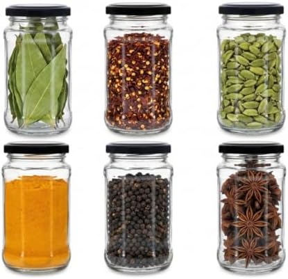 Glass Jars and Storage Containers Air Tight Lid for Herbs, Foods,...