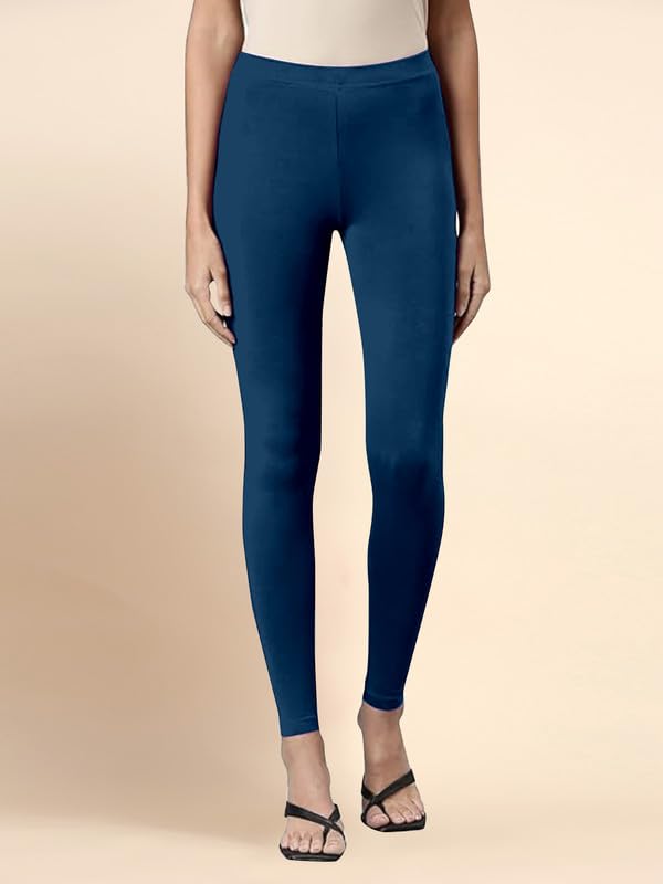 Image of TRENDMALLS Women's Microfiber Elastane Stretch Soft Ankle Length Leggings with Ultrasoft Waistband