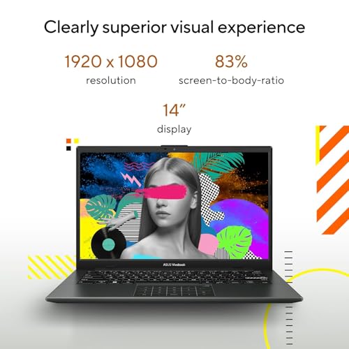 Image of ASUS Vivobook Go 14, AMD Ryzen 5 7520U, 16GB RAM, 512GB SSD, FHD 14 inch, Windows 11, Office Home 2024, M365 Basic (1Year)*, Black, 1.38kg, E1404FA-EB2542WS, AMD Radeon iGPU, 42WHrs, Thin & Light Laptop