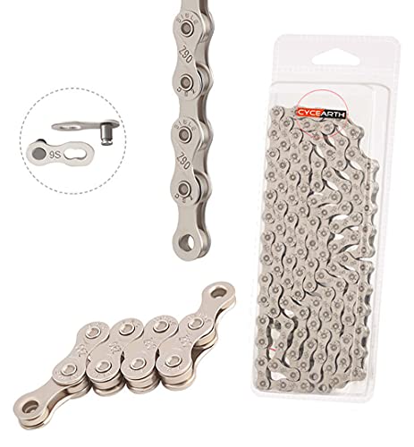 MTB Road Bike Parts Bicycle Chain Single Speed 6 7 8 9 10 11 Speed Velocidade MTB Chains 116L Silver Part Missing Link (9 Speed)