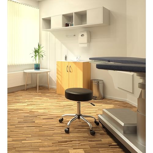 Boss Office Products Be Well Medical Spa Stool in Black