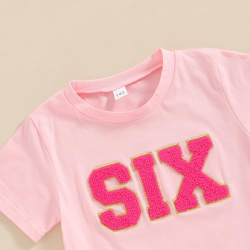 Image of Toddler Girl Birthday Outfit 2 /3 /4 /5 /6 Print Short Sleeve Shirt 2nd /3rd /4th /5th /6th Tutu Skirt Summer Clothes