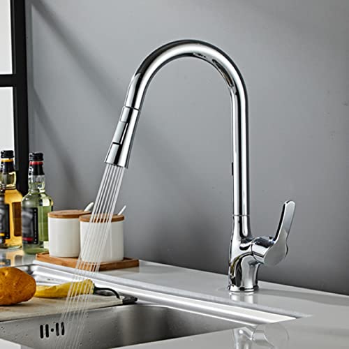 Grifos de cocina con rociador extraíble y monomando giratorio 360 7