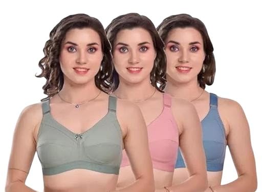 Pack of 3 Soft Touch Coverage Bra Collection for Women Designed for Routine Use and Lasting Comfort-picture-44
