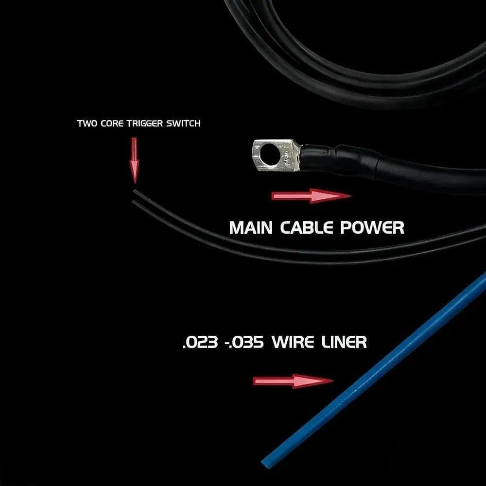 10ft No Gas Mig Gun Replacement Fit Forney Easy Weld 140 FC-i Flux-Core Wire Welder 261 (10ft mig gun + tip)