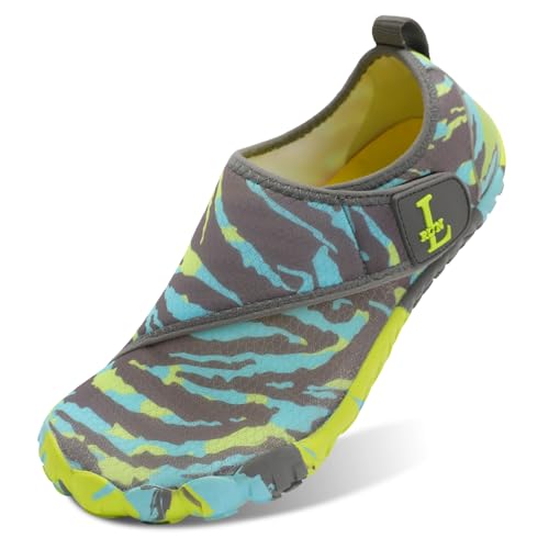 Image of L-RUN Hiking Shoes Women Waterproof Mens Water Shoes for Swim Diving Surf Barefoot Grey M US (Women 10, Men 8.5)=EU41