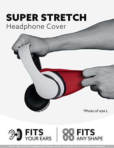 Mimimamo Super Stretch Headphone Cover M Size (Black) miniatura 2