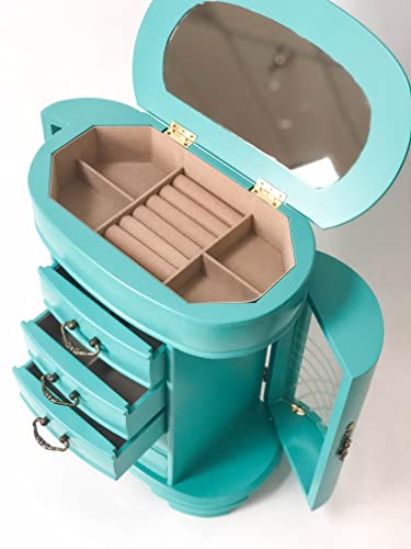 Hives-Honey-Daphne-Oval-Glass-Turquoise-Jewelry-Chest-Jewelry-Organizer-Box-Case-Mirrored-Storage