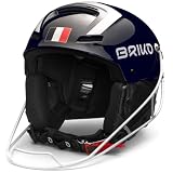Briko, HELMET Unisex adulto, Shiny Tangaroa Blue-White, 56