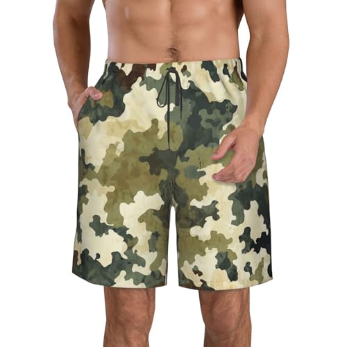 Mens Swim Trunks Quick Dry Board Shorts Beach Shorts with Mesh Lining