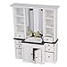 112 Dollhouse Mini Basin Cabinet Miniature Furniture for Bathroom Kitchen Decoration