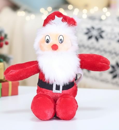 Image of Tickles Santa Claus Stuffed Soft Plush Animal Toy for Kids Boys & Girls Christmas Gifts (Size: 30 cm Color: Red)