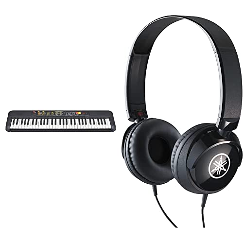 Yamaha PSR-F52 Clavier Arrangeur – Un clavier compact pour les débutants avec 61 notes, 144 sonorités d’instruments et 158 styles. finition en noir & HPH-50 – Casque audio compact pour piano numérique - Les Beatles, Paul McCartney, John Lennon, RIngo Starr, George Harrison Yamaha PSR-F52 Clavier Arrangeur - Un clavier compact pour les débutants avec 61 notes, 144 sonorités d'instruments et 158 styles. finition en noir & HPH-50 – Casque audio compact pour piano numérique