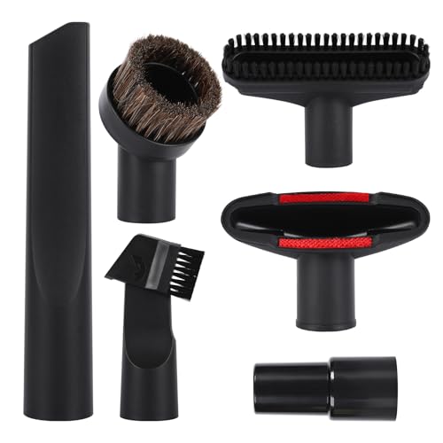 Henry Hoover Attachments 6 Piece Set - Compatible with Henry Hoover - Includes Crevice Tool Upholstery Head 2-in-1 Tool Mini Brush Round Brush Adapter
