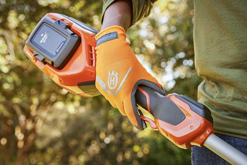 Image of Husqvarna 220iL Cordless String Trimmer with 4 Ah Battery and Charger, 16-Inch Straight Shaft Electric Weed Eater with Dual-Direction Trimmer Head to Change Cutting Direction