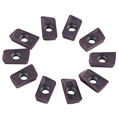 10Pcs APMT1604 Carbide Inserts, Indexable Turning & Milling Inserts, CNC Lathe Tools for Regular Steel and Stainless Steel