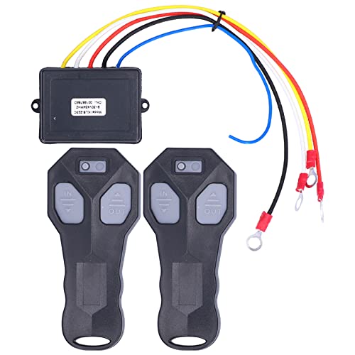 Télécommande de Treuil sans Fil, 2 Pièces 434MHz Télécommande de Treuil sans Fil 12V de Remplacement électrique pour Camion VTT Universel