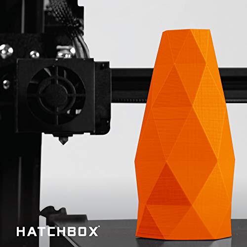 Image of HATCHBOX 3D PLA-1KG1.75-ORN PLA 3D Printer Filament, Dimensional Accuracy + /- 0.05 mm, 1 kg Spool, 1.75 mm, Orange