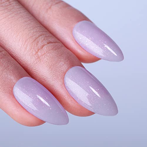 Ozzeal Jelly Gel Nail Polish,Lavender Purple Gold Glitter Shimmer Neutral Sheer Gel Polish Soak Off Uv Led Light Iridescent Translucent Sparkly Nail Gel Polish For Nail Art Diy Manicure 0.5 Fl Oz #TOP3