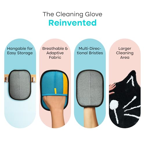 Image of Uproot Clean Pet Hair Removal Glove for Cats & Dogs: Infinitely-Reusable Electrostatic Pet Hair Remover Glove for Any Fabric - Cleans Furniture, Clothes, Car Upholstery, & More