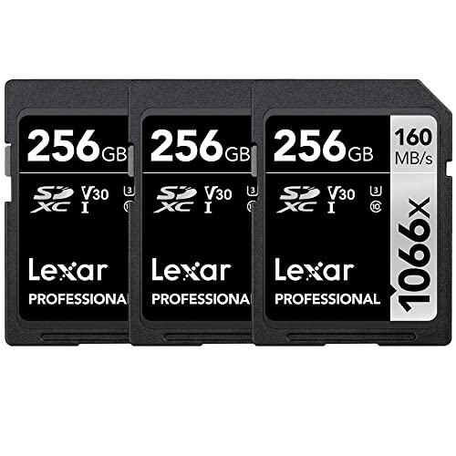 Lexar Professional 1066x 256GB SDXC UHS-I J[h Vo[V[Y [J[h (3pbN)