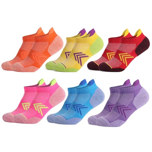 Image of Ankle Socks Women Athletic No Show Socks Cushioned 3-6 Pairs