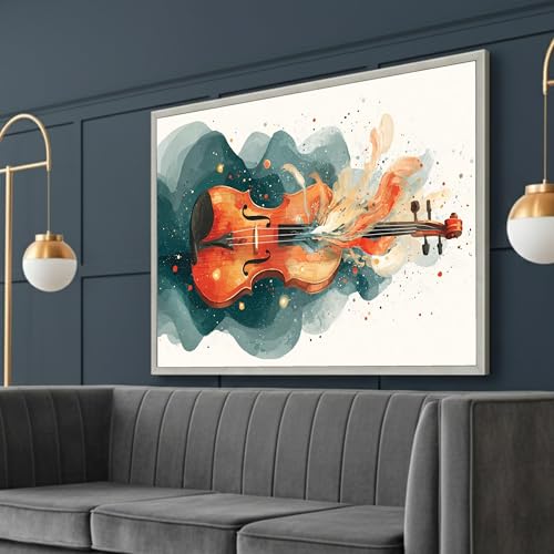 Peinture à l'huile violon sur toile TONGYINLI | Art mural abstrait 50x70cm