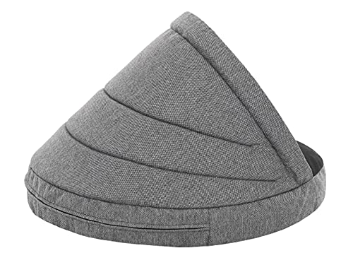 Pillowprim Hundehöhle Hundebett Hundesofa Hundekissen Hundehütte Hundekorb Hundecouch Ruheplatz Haustierbett Hundeliegen Kissen,Graphit, R1: 65 x 50 cm
