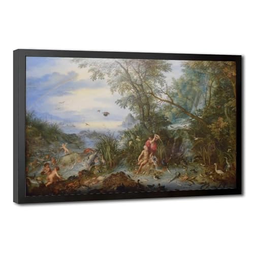 Impression Toile Allegory of Water Jan Brueghel Posters Prints Cadre Mur