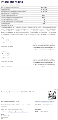 Whirlpool PACW212HP Condizionatore Portatile Con Pompa Di Calore, 12000 Btu, Gas R290, Bianco - 16