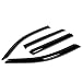 For BMW F25 X3 4pcs Tape-On Window Visor Deflector Rain Guard