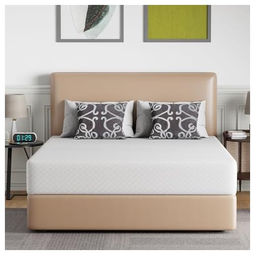 6/8/10/12 inch Gel Memory Foam Mattress for Cool Sleep & Pressure Relief, Medium Firm Mattresses CertiPUR-US Certified/Bed-in-a-Box/Pressure Relieving (10 in, Queen)