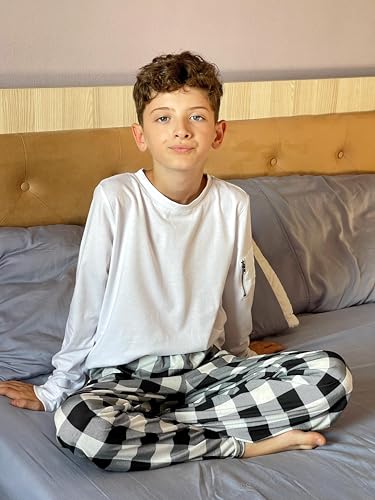 Ekouaer Boys Pajama Pants 3 Pack Sleep Kids Pajama Bottoms - image 4