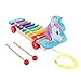 TOYANDONA 1 Juego de Colorido 8 Tonos Mano Golpe Instrumento Musical Xilófono Madera Dibujos Animados Unicornio 3D Juguete Musical Juguete para Niños Instrumento de Iluminación Musical