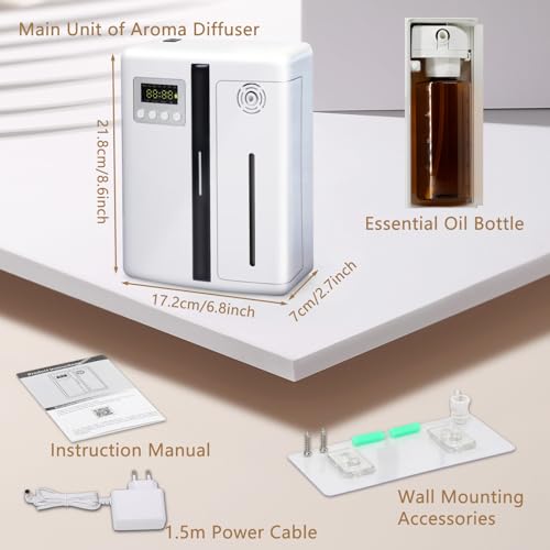 Diffuseur huiles essentielles Bluetooth sans eau avec écran LCD réglable