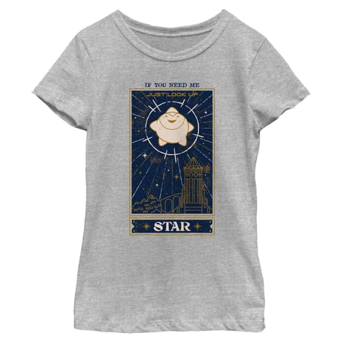 T-Shirt à Manches Courtes Disney Wish Idéal pour l'École et les Loisirs des Filles