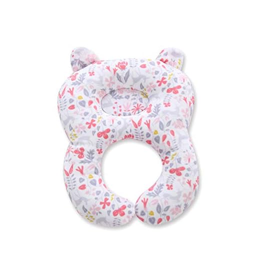 Baby Girl Travel Pillow, Infant Head and Neck Support Baby Neck Pillow for Car Seat, Pushchair, Baby Headrest Gift for 2Months - 4 Years Old Toddler