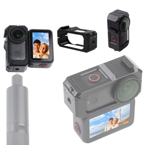 For DJI Osmo Nano 専用 フレーム メタルブラケット 保護フレーム ホットシューと1/4インチネジ穴を装備 多機能拡張アクセサリー スナップロック式 取り付けが簡単