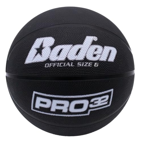 Baden | Pro32 | Durable Indoor/Outdoor Rubber Basketball (Black 28.5)