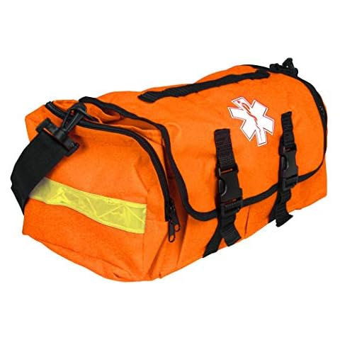 Dixie EMS First Responder On Call Trauma Bag W/Reflectors - Orange Cover