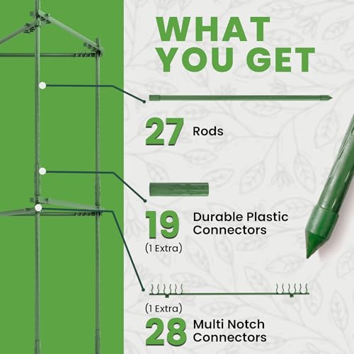 Tomato Cage, Large Trellis Stakes and Plant Support Structures for Vegetables and Climbing Plants