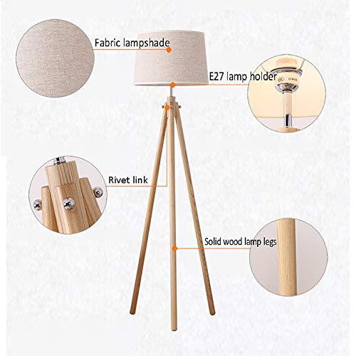 Lámpara de madera para iluminar dormitorios y salas de estudio con estilo 5