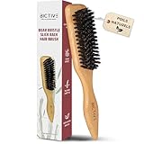 🍃 SOIN DOUX ANTI-TIRAILLEMENTS ET ANTI-CASSE : Cette brosse pour cheveux fins et fragiles protège les cheveux des tiraillements et des cassures. Les poils naturels de sanglier respectent la structure capillaire et conviennent parfaitement à un usage quotidien, en particulier pour les cheveux fins et normaux.
