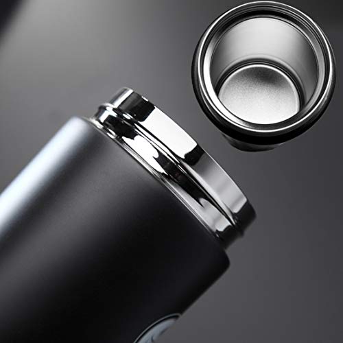 Vaso Termico Café Termo Taza Botella Taza Coche Acero Inoxidable Café Agua Thermos Frascos Termo Cafe Hermetico (Negro) - Imagen 4