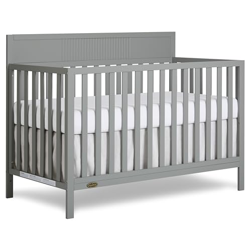 Image of Dream On Me Ivy 5-in-1 Convertible Full-Size Baby Crib in Seagrass, GreenGuard Gold & JPMA Certified, 3 Mattress Heights, Converts to Toddler, Day & Full-Size Bed, Safe & Stylish Nursery