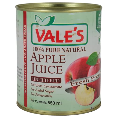 Image of Apple Juice Pure Unfiltered 100% Natural-No Added Sugar-Not From Concentrate-Prepared From Fresh Pressed Apples 850 Ml