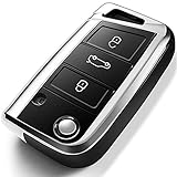 🚗Passend für Modelle: VW Golf 7/GTI 7/Golf R R20/MK7 MKVII(2014-2019), Passat/Tiguan/Teramont/Magotan(2017-2019), Lamando(2015-2019), Variante(2012-2019), Skoda Rapid Spaceback / Fabia 3 / Karoq / Octavia 3 / Superb 3,Seat Leon 3 / Ibiza 4/5 / Toledo 4 / Arona / Ateca usw. Überprüfen Sie anhand der Produktbeschreibung, ob es für Ihren Autoschlüssel passt