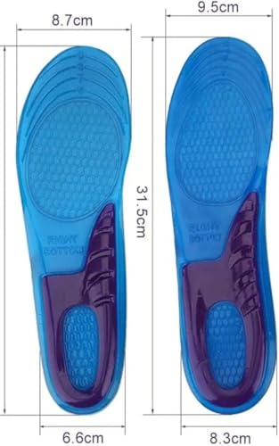 Palmilha gel, Palmilha de silicone, Palmilha Ortopedica com sola macia e absorvente de choque Alívio