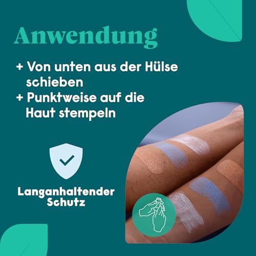 forpeople BIO Sonnencreme Stick LSF 50 · Wasserfeste Surf Sunscreen mit Zink · Mineralischer UV Filter · Für Kinder & Erwachsene · 100% natürlich · Farbe: Blau